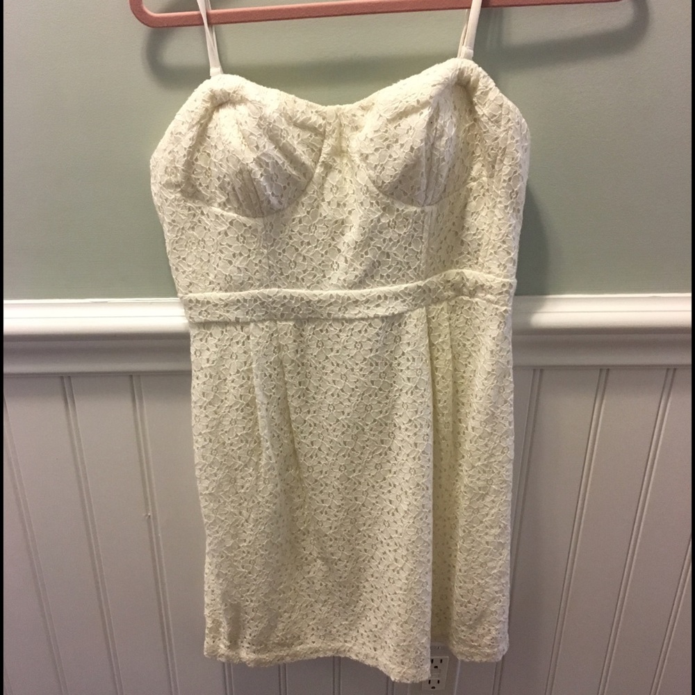 American Eagle White Lace Dress