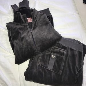 Vintage Gray Velour Juicy Couture Sweatsuit