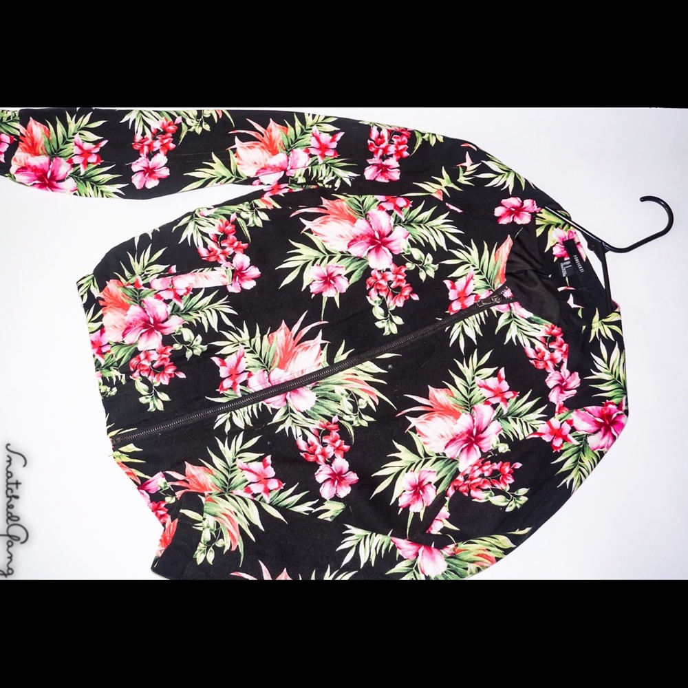 Floral lightweight bomber