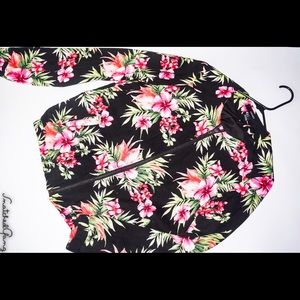 Floral lightweight bomber