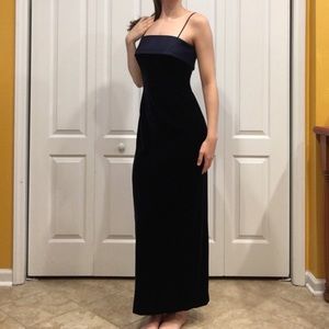 Navy Blue Evening Gown