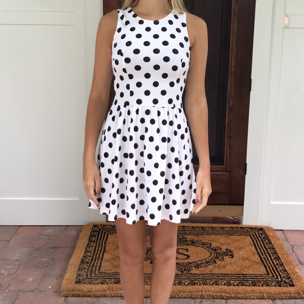Divided Polka Dot Dress