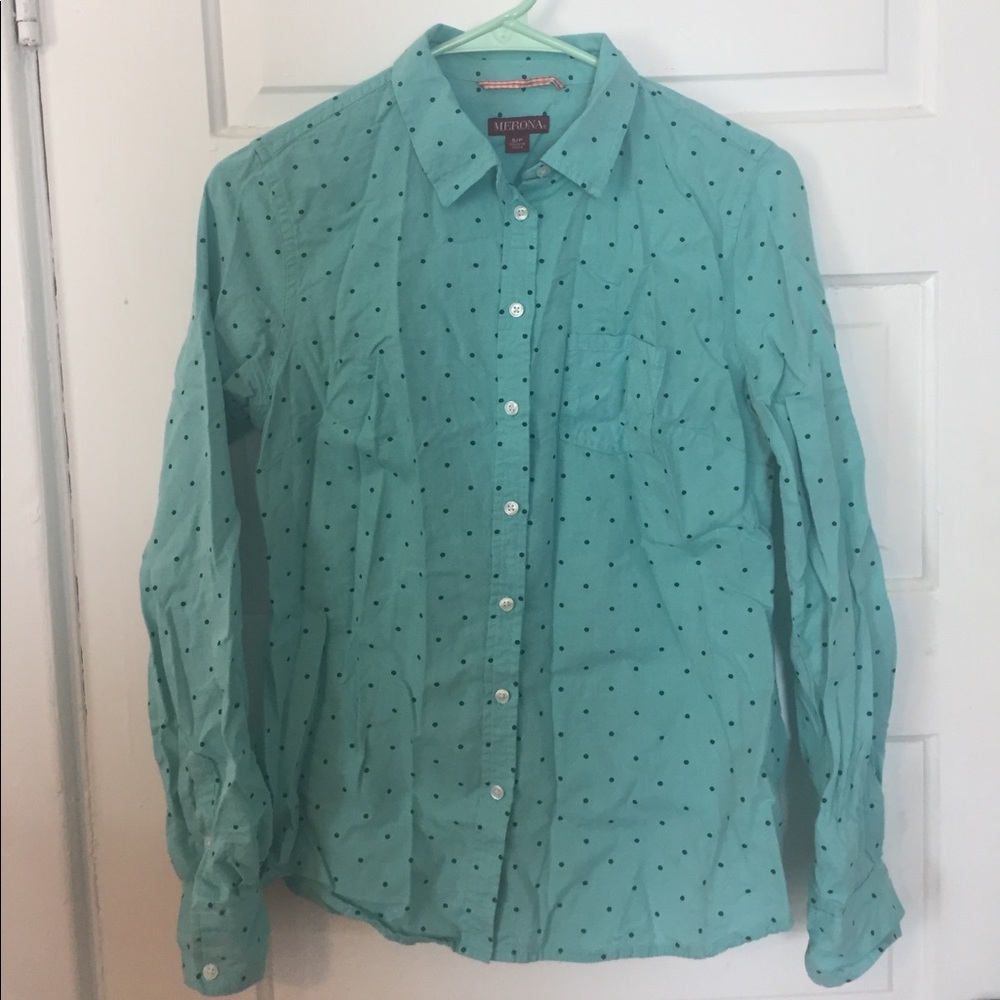 Small Target polka dot button up