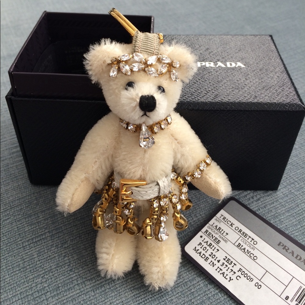 Prada Renee bear keychain/bag charm