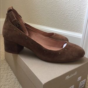 Madewell Ankle-Strap Suede shoe