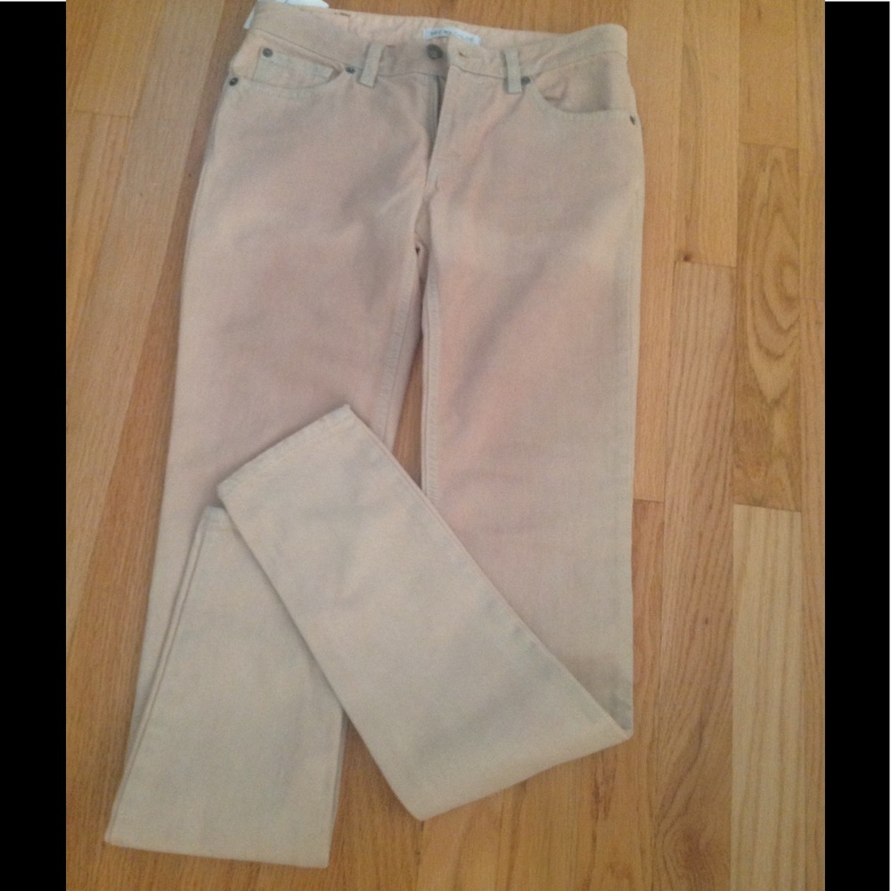 Seebychloe peach coated denim