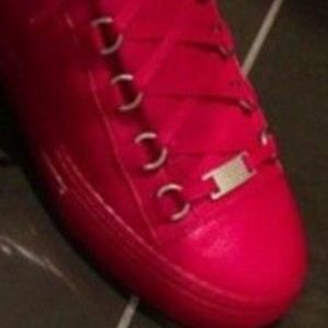 Red balenciaga arena size 10