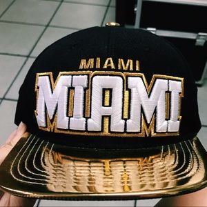 Brand New Miami Gold Cap