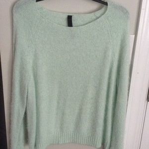 Turquoise Fuzzy Sweater