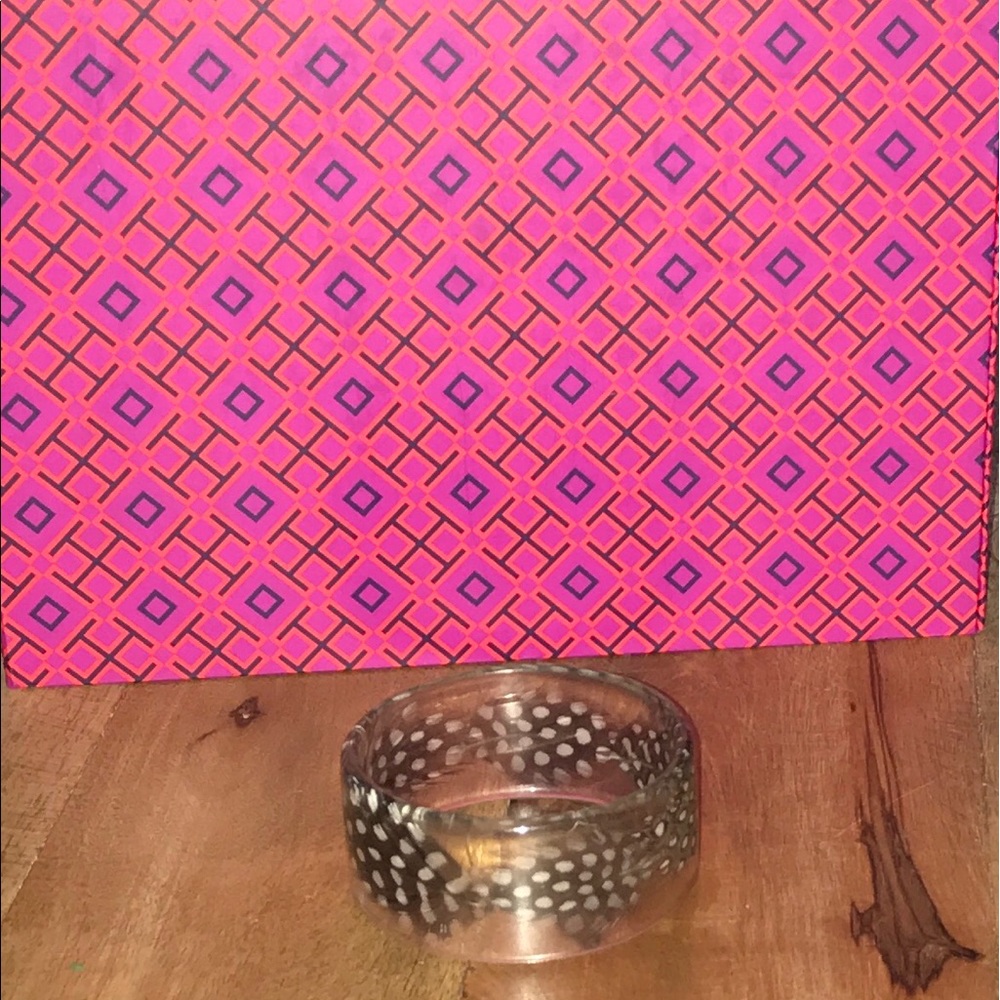 Tory Burch *rare* feather boho  bangle bracelet