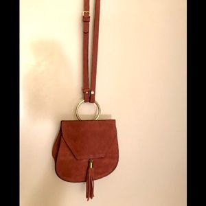 NWOT Boho chic faux suede bag! 👜