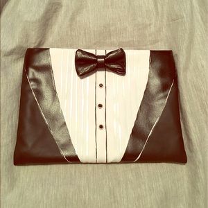 Kate spade tuxedo clutch