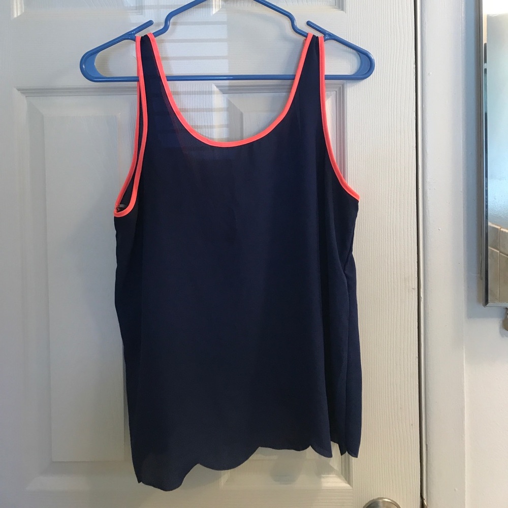 Charming Charlie Scalloped Tank - Medium