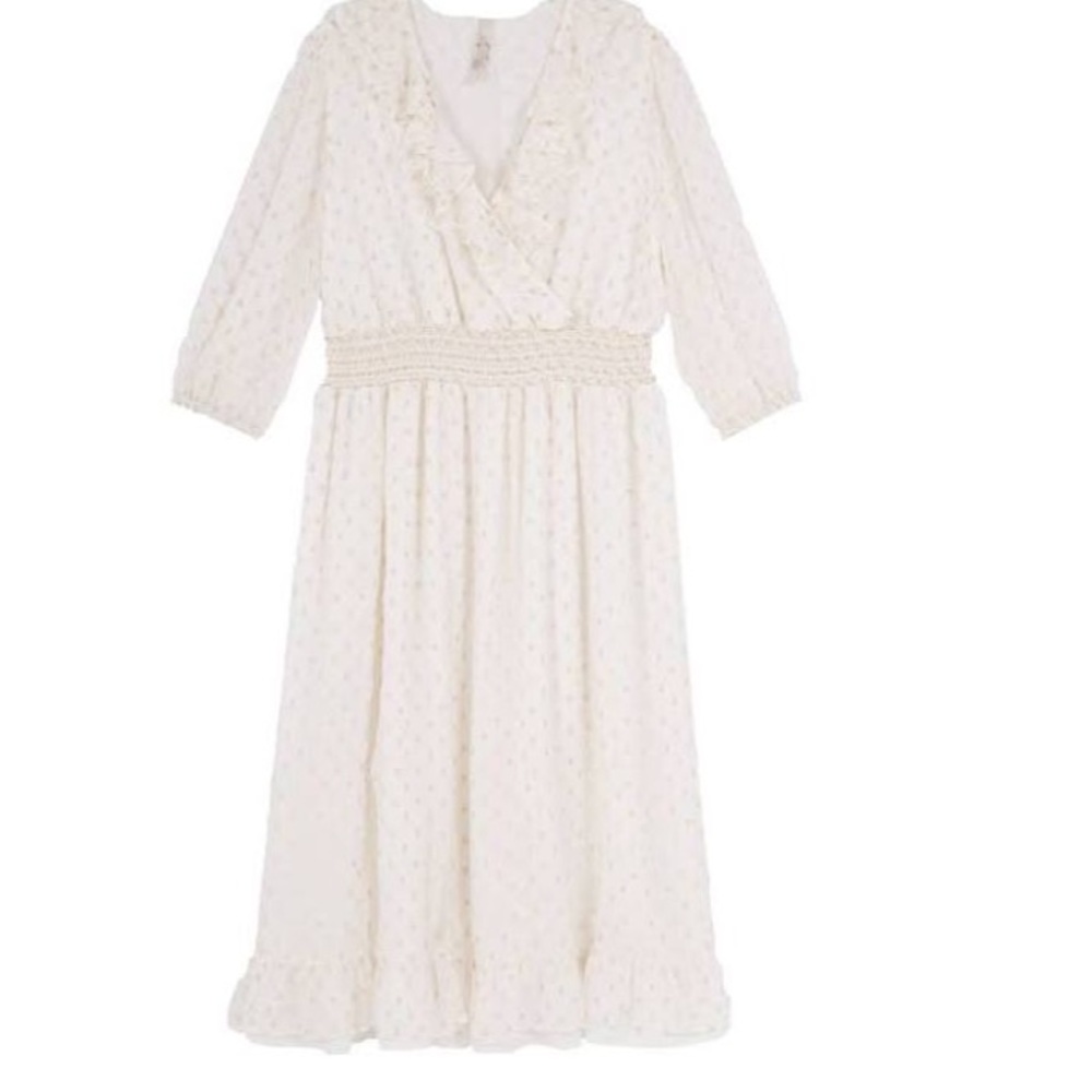 NWT Melissa McCarthy Flounced Neckline Dress 3X