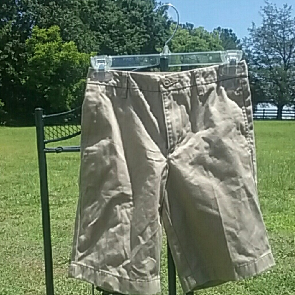 Lands End Khaki Shorts
