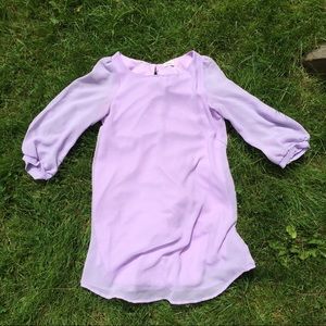 Tobi Lavender Long SleevedMini Dress