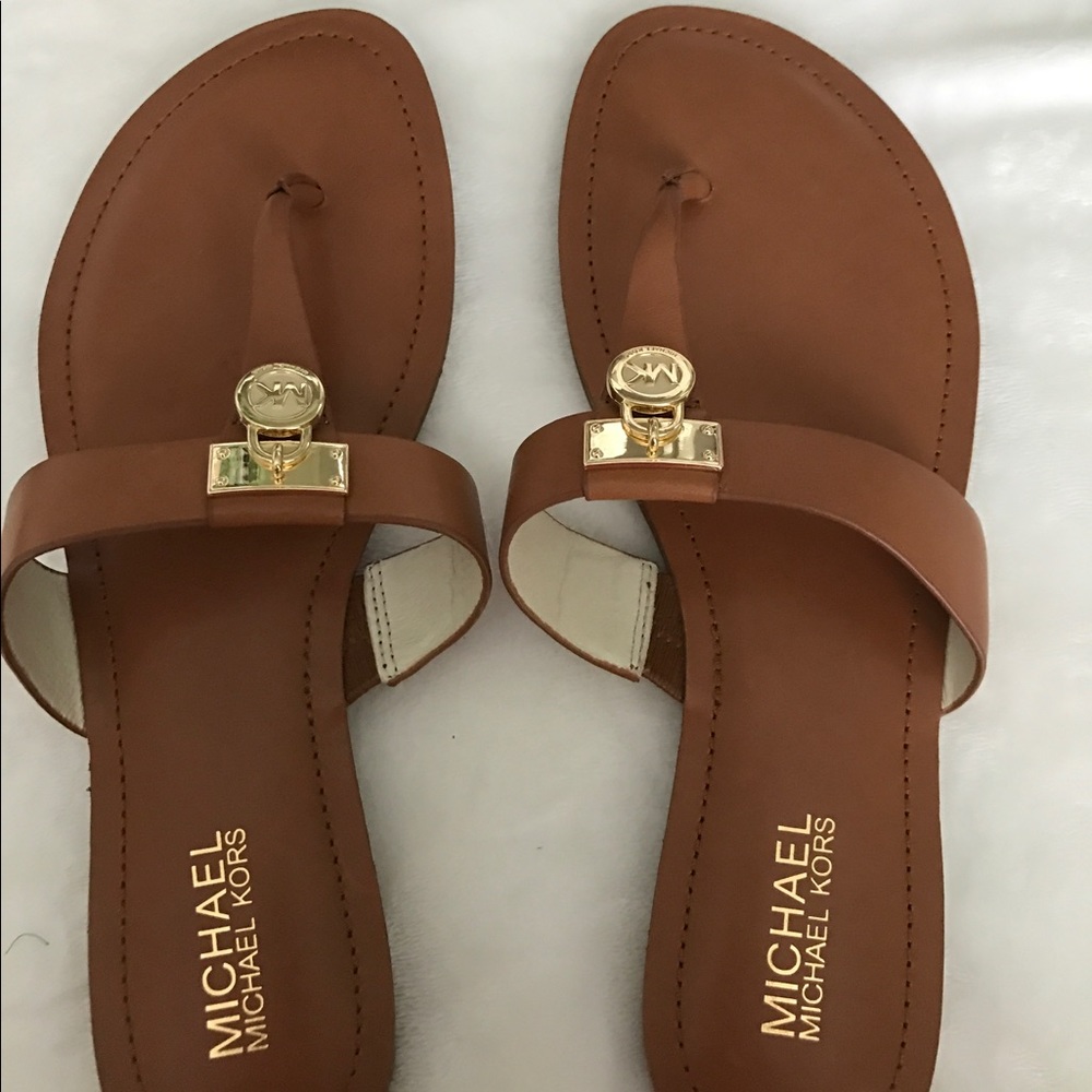 Michael Kors brown sandals Size 10m.