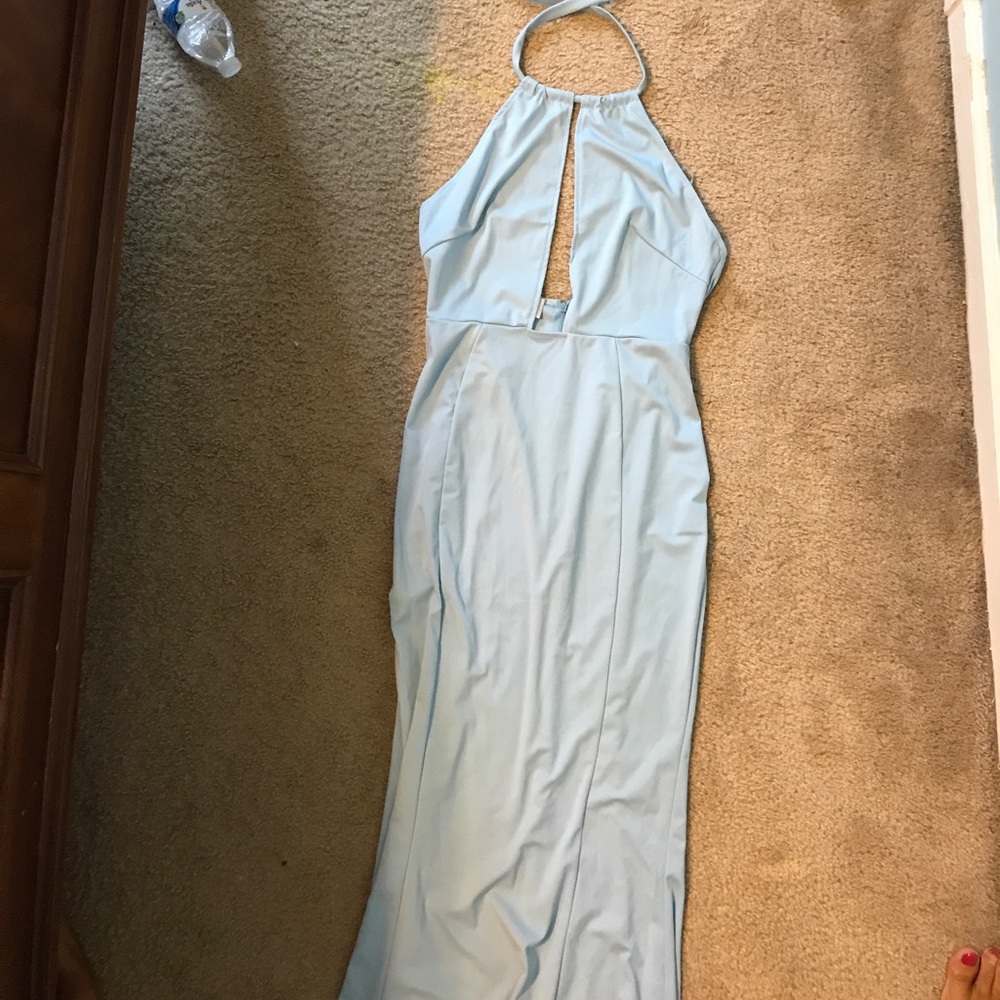 Light blue prom dress