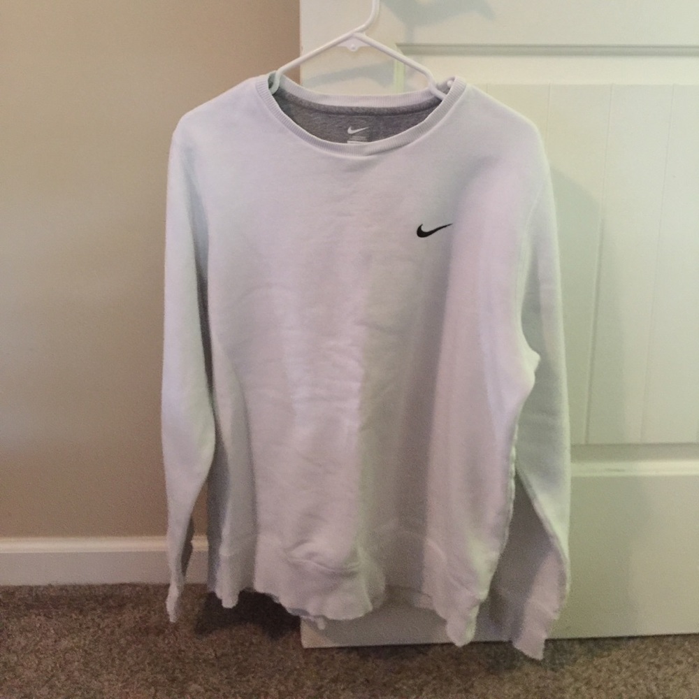 White Nike crew neck