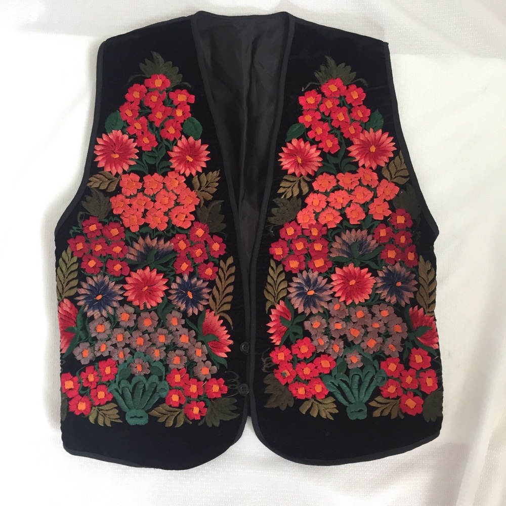 Vintage embroidered vest
