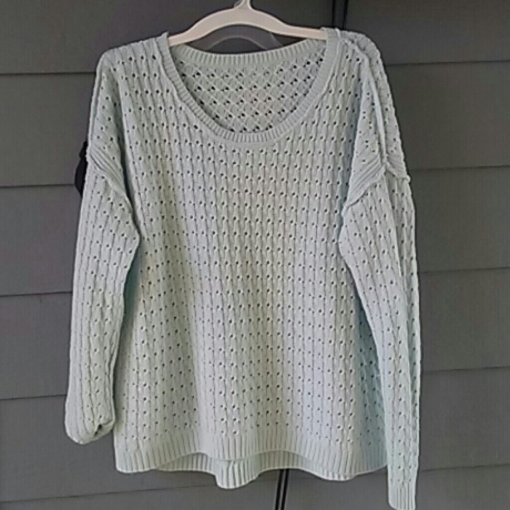Chunky Light Blue Sweater