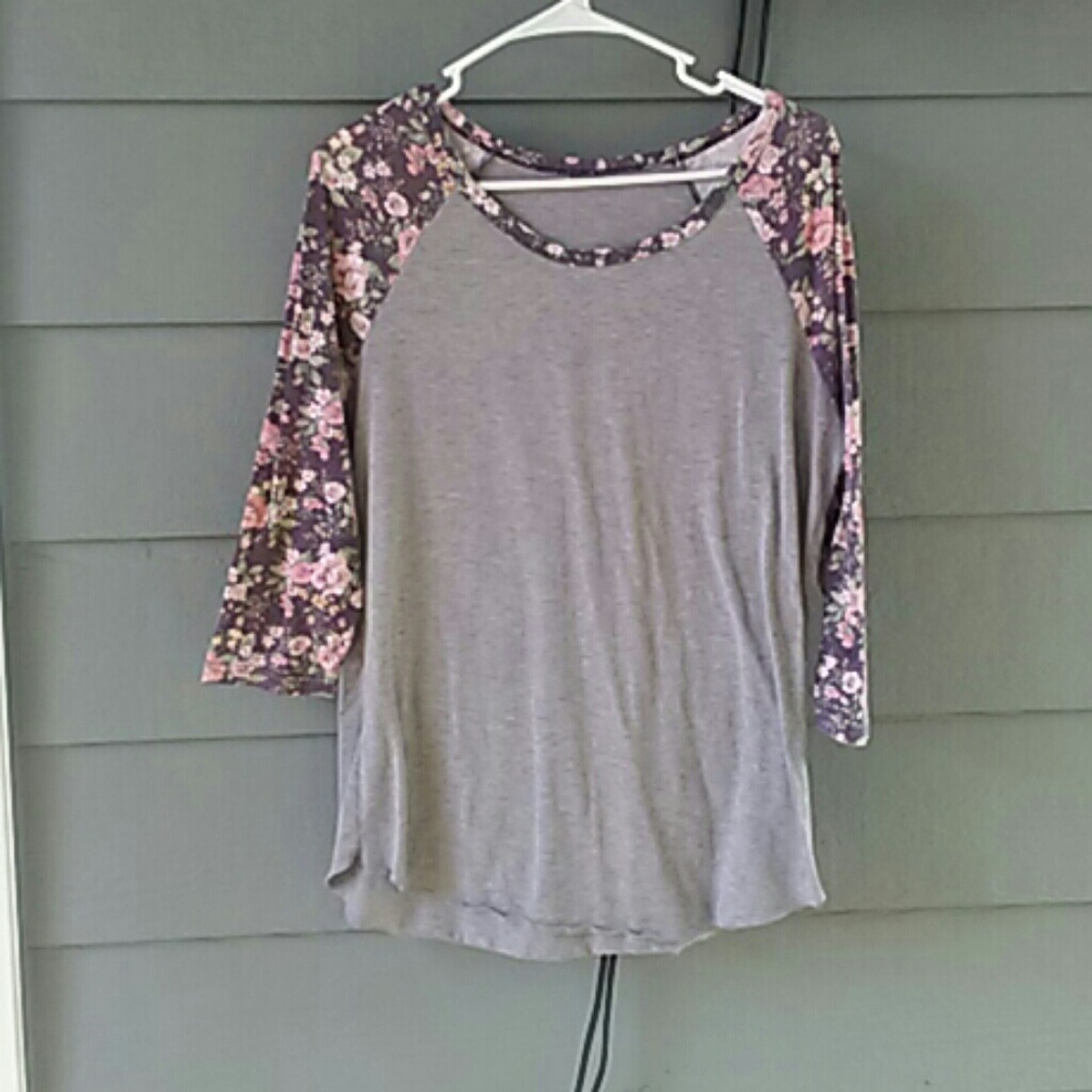 Floral Baseball Tee