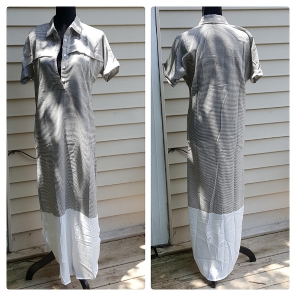 💚H.P.❤ Maxi Shirt Dress (Size S & M) - Picture 5 of 5