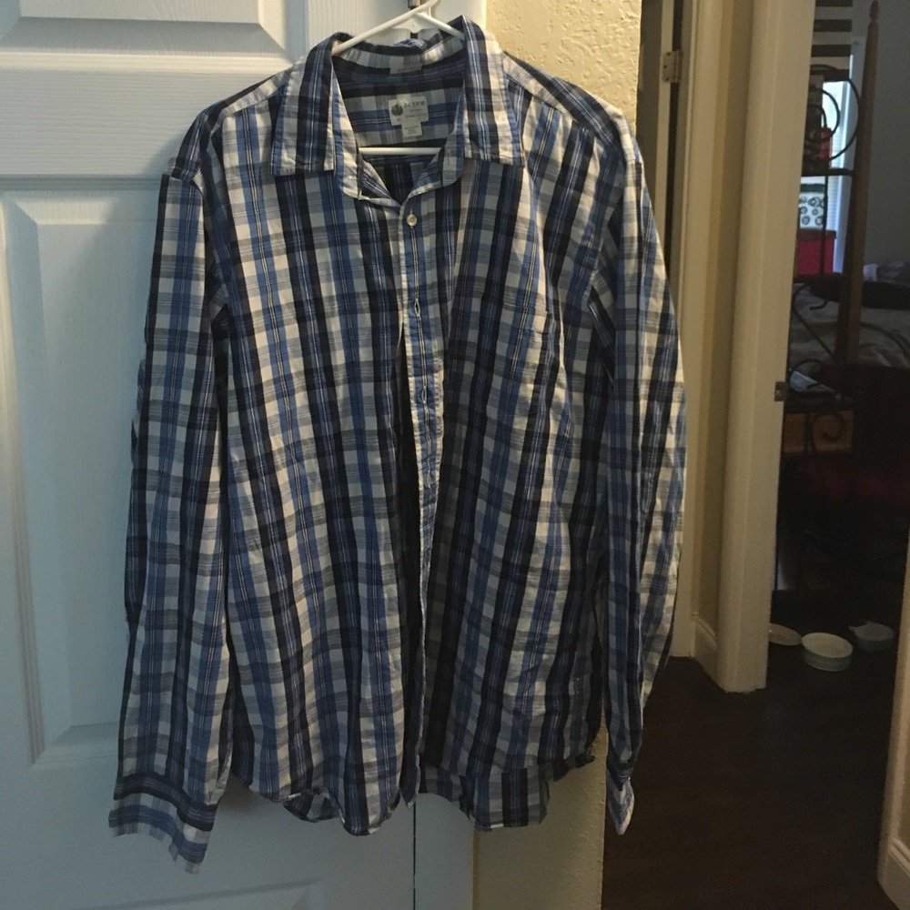 J crew button down plaid