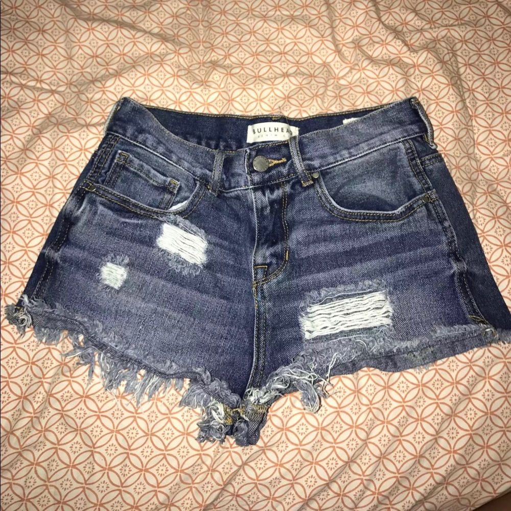 High rise bullhead shorts