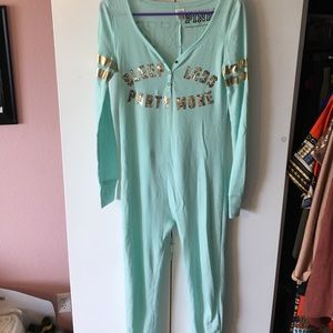 Mint Green Victoria's Secret Pink Onesie