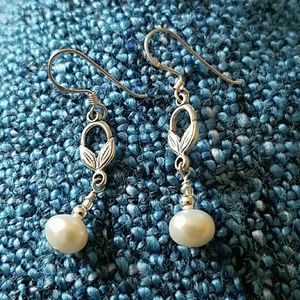 Pearl earrings