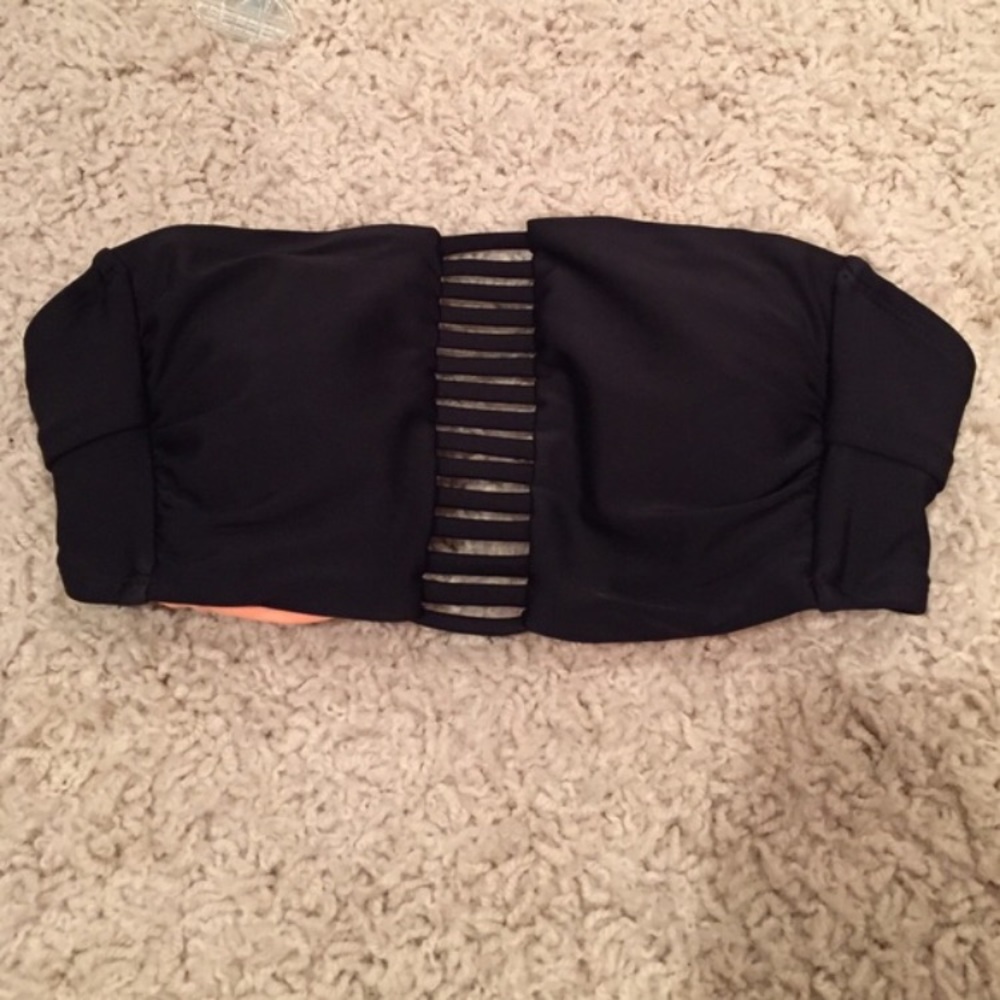 Strapped Bandeau Swim Top