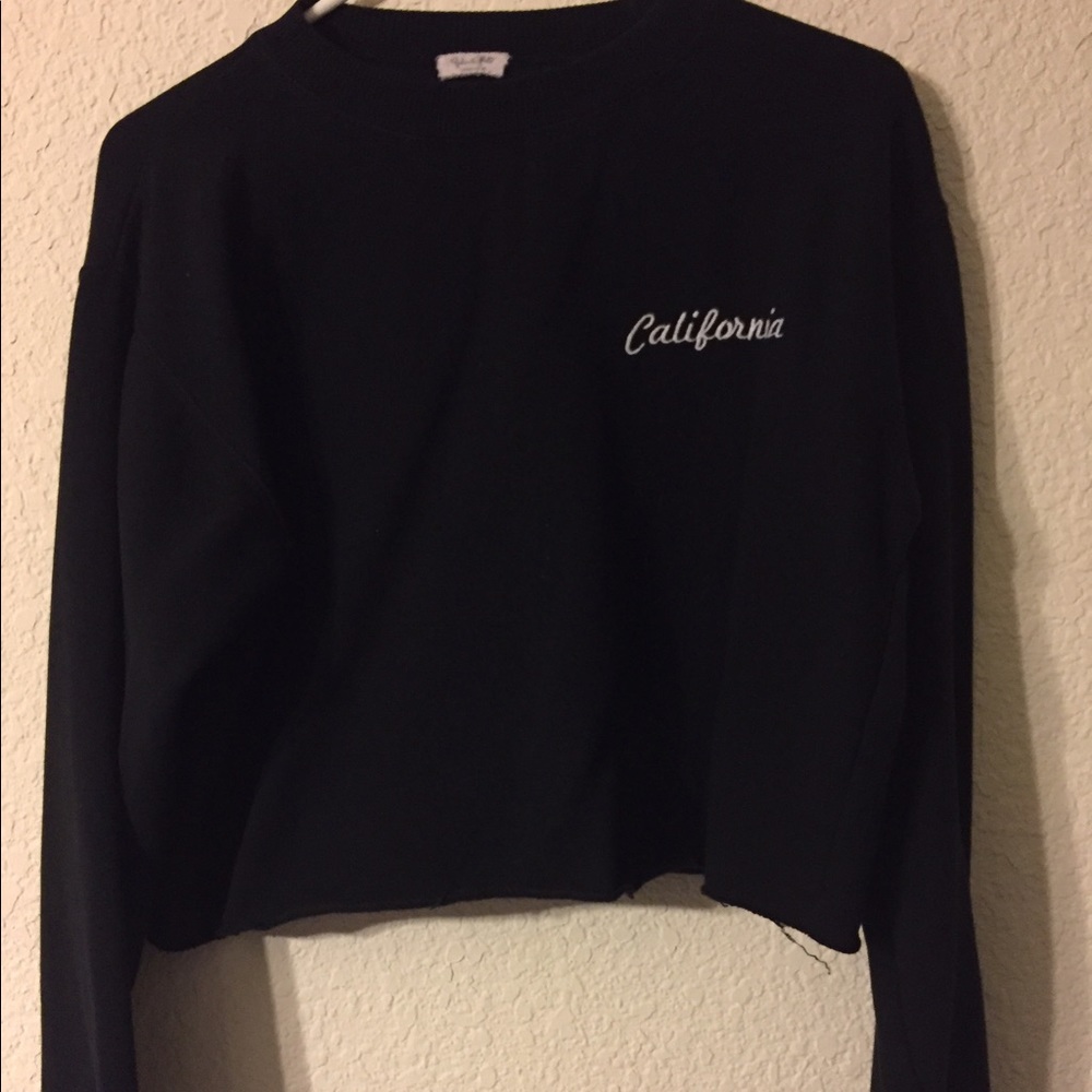 Cropped brandy Melville crew neck