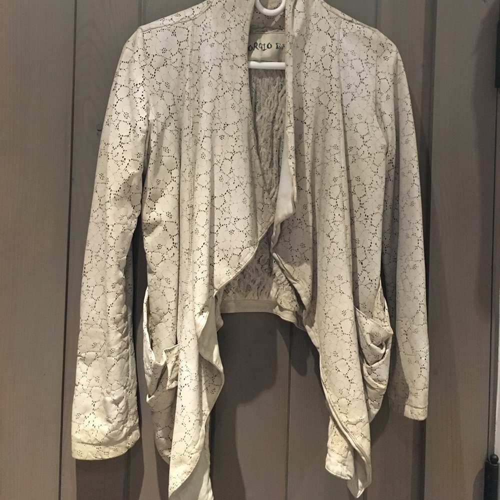 Giorgio Brato stylish leather jacket with lining