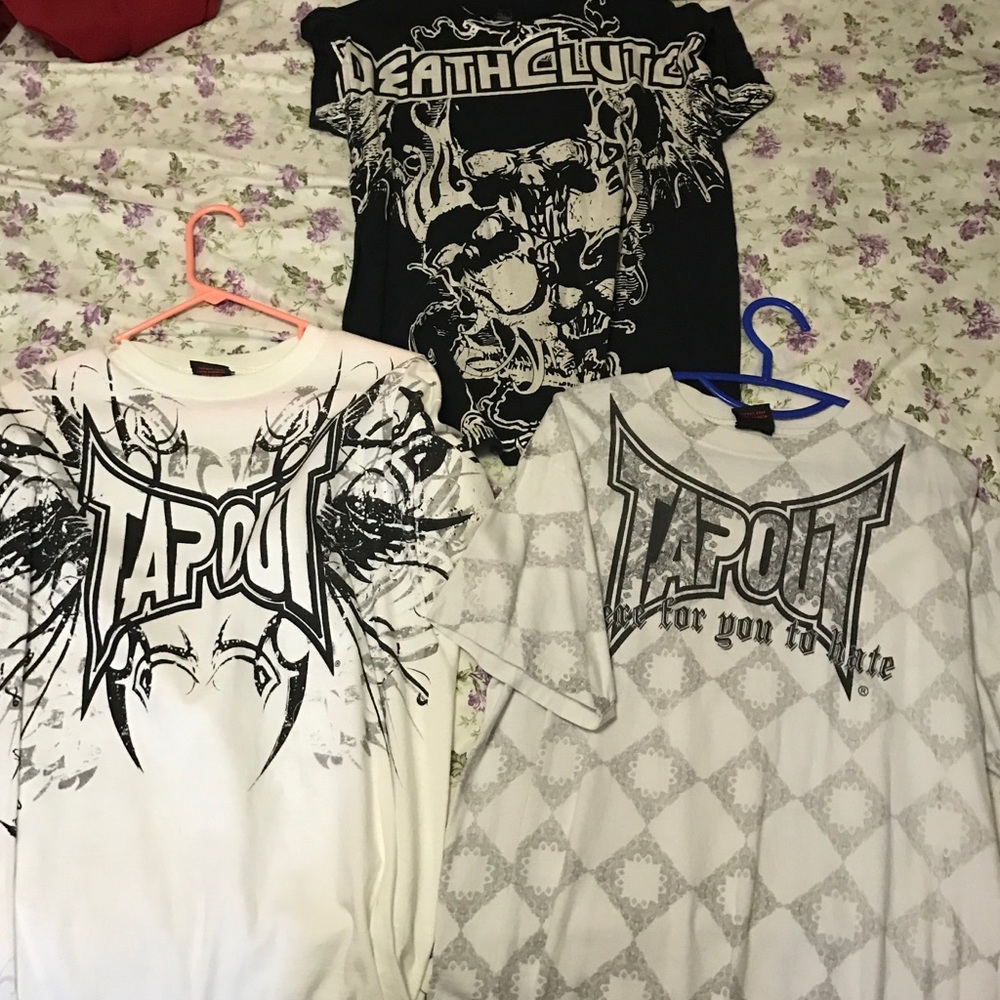 Tapout shirts gently worn.