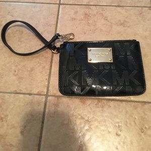 Michael Kors black wristlet