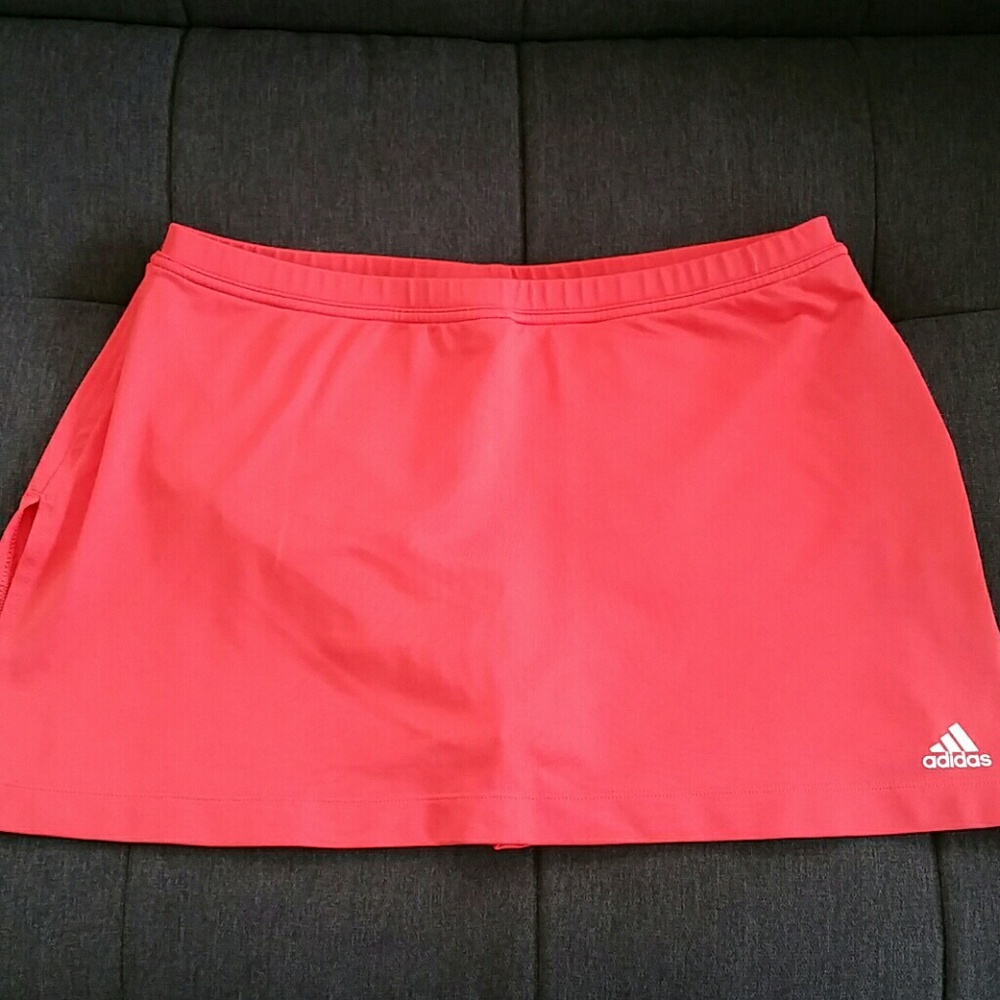 Women's Orange Adidas Tennis Skort Sz M