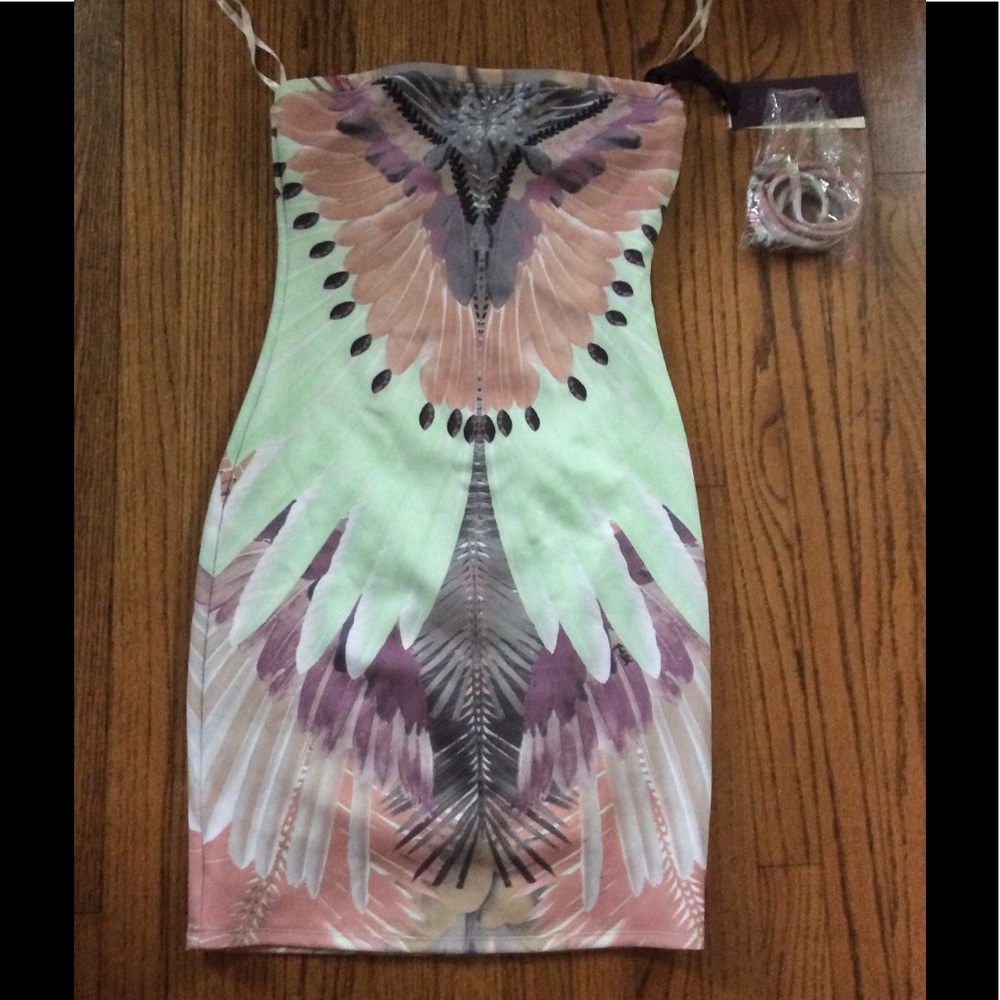 Hale Bob Strapless Bodycon Dress