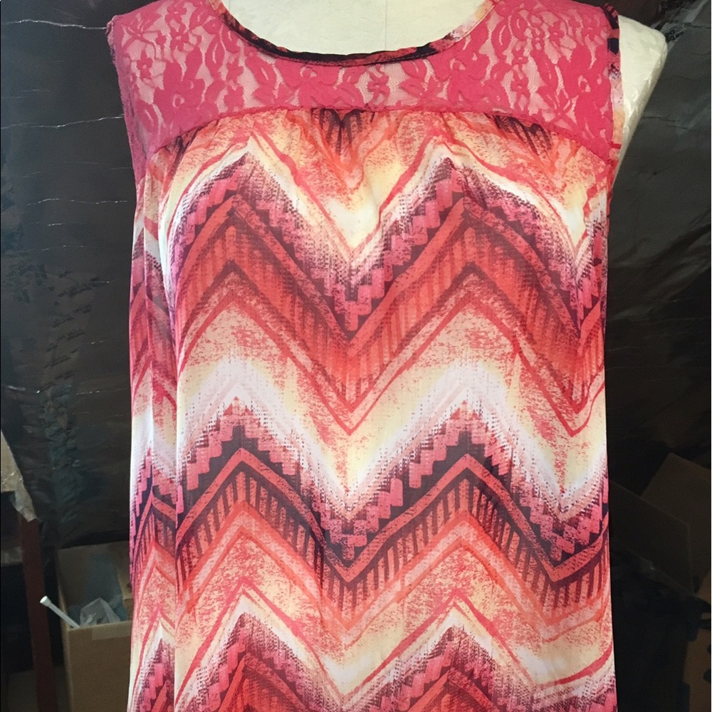 Ma Cherie Maternity Tank with Lace accents