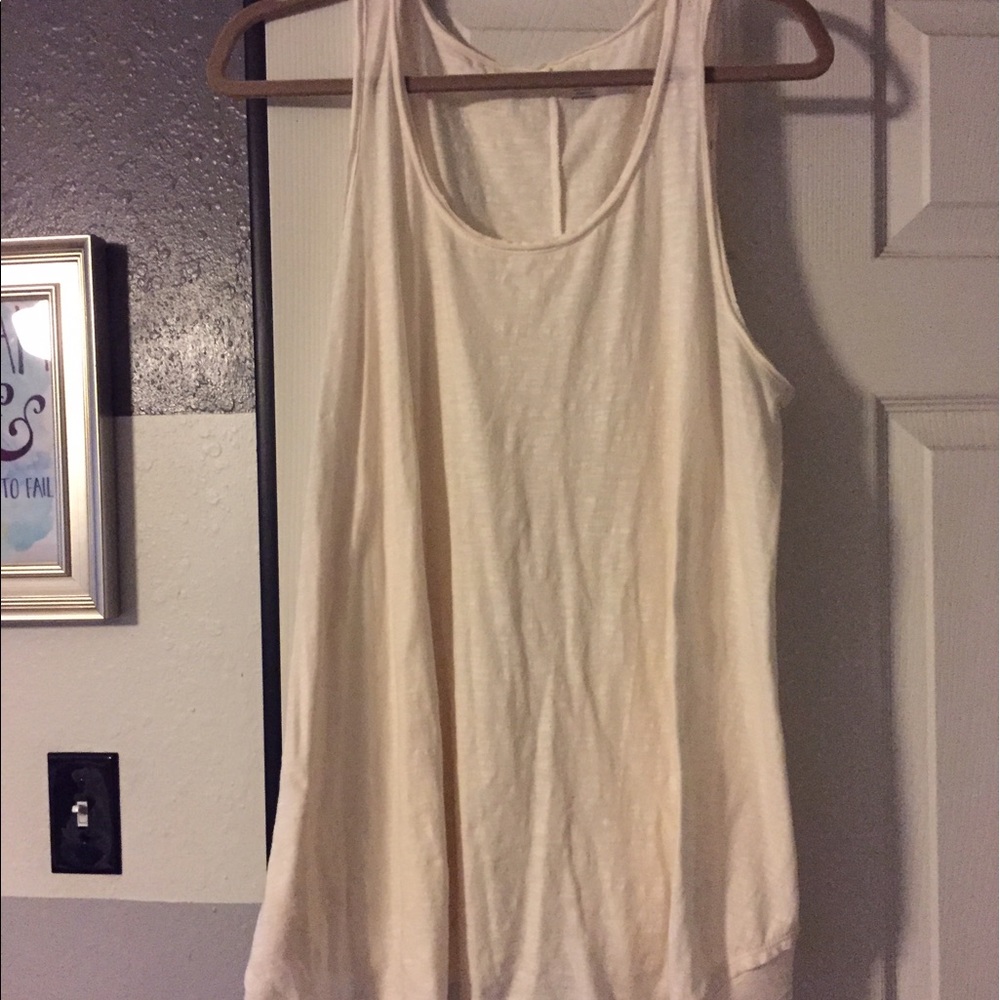 Off white tank top