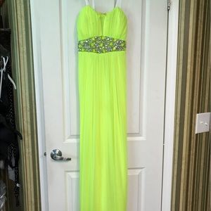Neon yellow formal