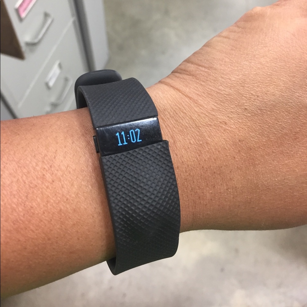 Sold!!!!!!!  Fitbit charge hr size large