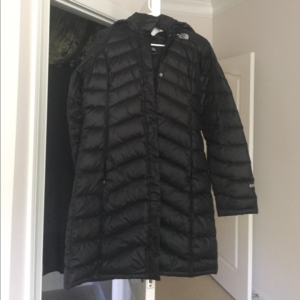 North Face black puffer coat