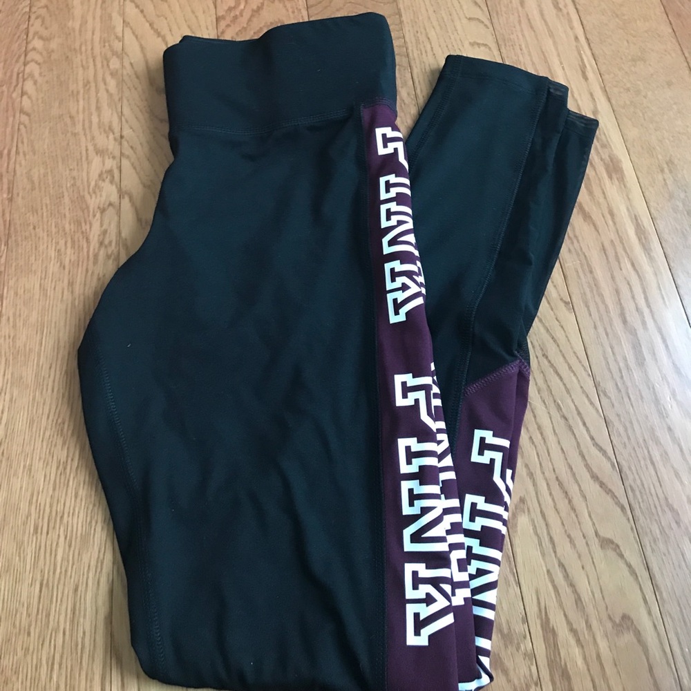 VS Pink Colorblock Mesh Ultimate Leggings