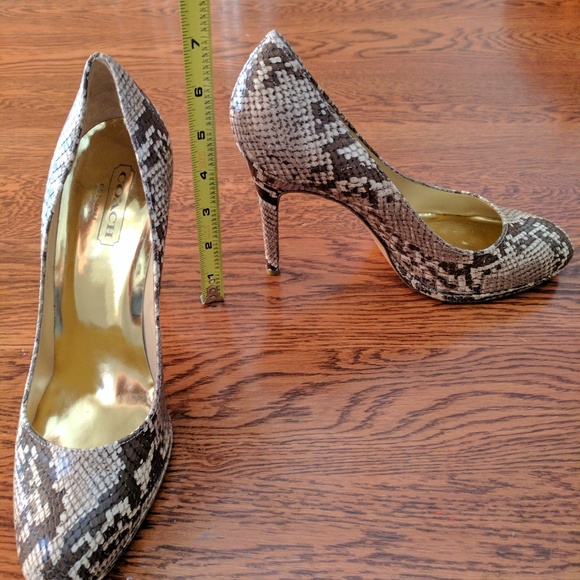 Coach Nala Python Heels - Picture 7 of 8