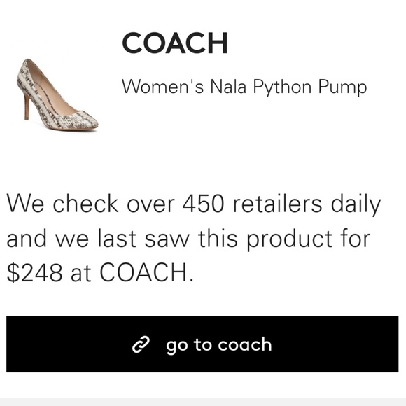 Coach Nala Python Heels - Picture 8 of 8