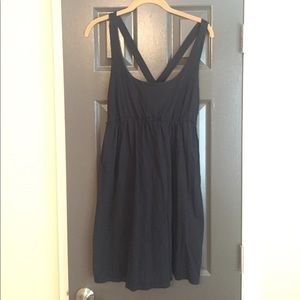 Black Criss-Cross Racerback Dress