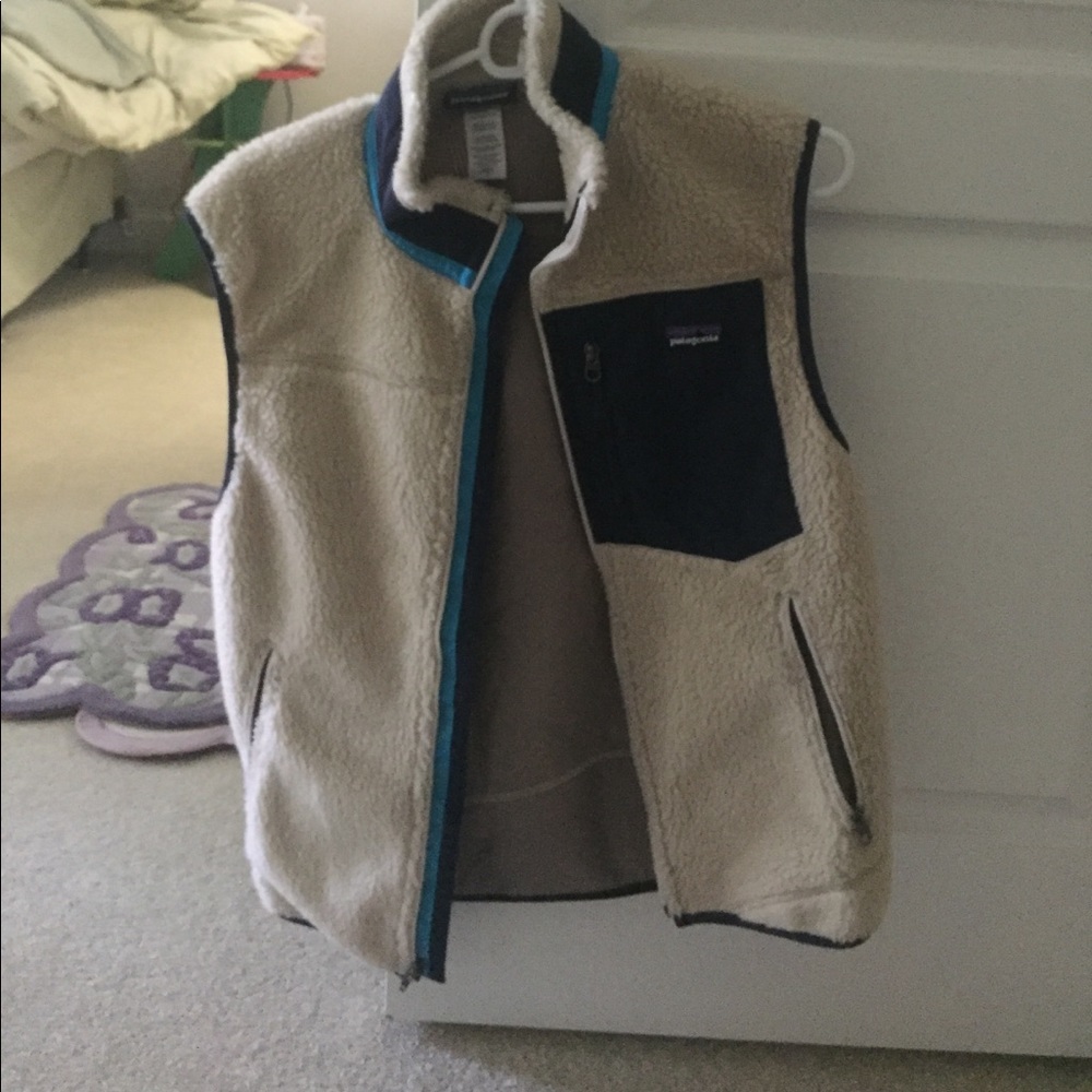 Patagonia white Sherpa vest