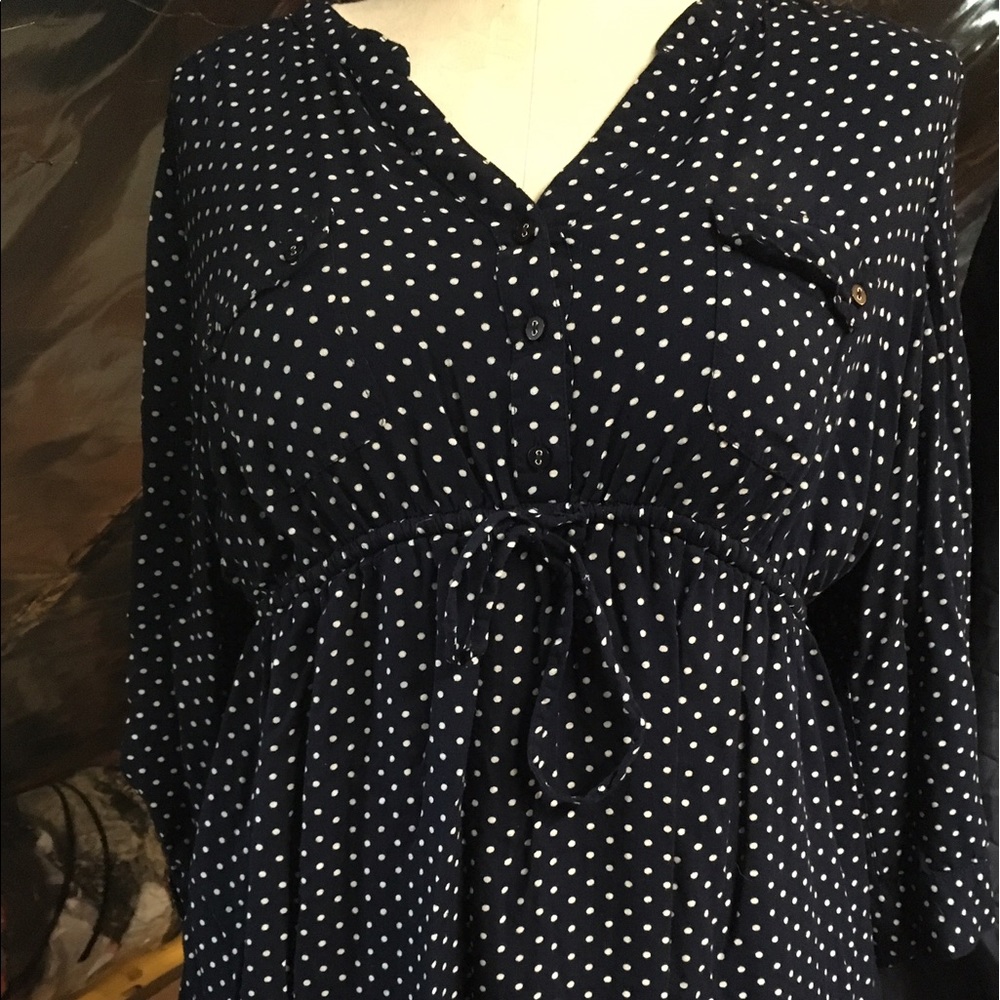 Two Pocket Motherhood Maternity Blouse