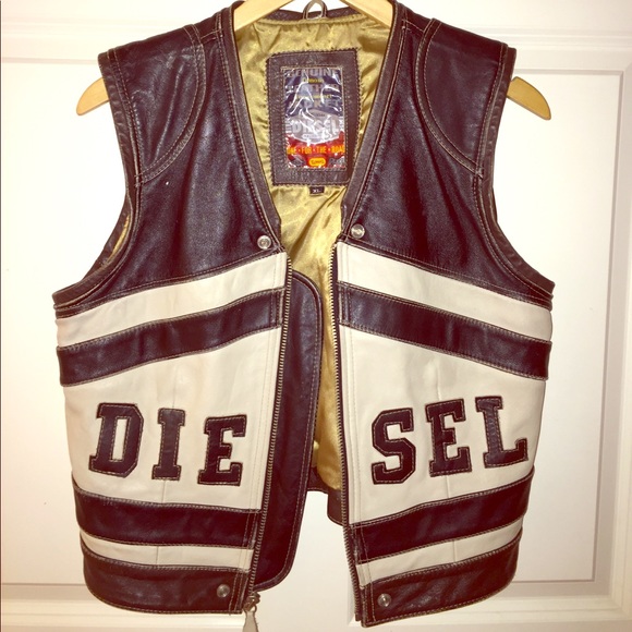 Diesel Leather Vest - Picture 4 of 4